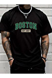 Erkek Boston Baskılı Süprem T-shirt