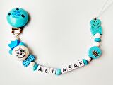 Sahi Aksesuar İsimli Emzik Zinciri - Emzik Askısı - Bebek Hediyesi BEZ036