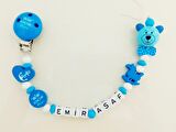 Sahi Aksesuar İsimli Emzik Zinciri - Emzik Askısı - Bebek Hediyesi BEZ072
