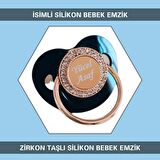 Sahi Aksesuar İsimli Zirkon Taşlı Silikon Bebek Emzik