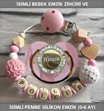 Sahi Aksesuar İsimli Bebek Emzik Zinciri ve Bebek Silikon Emzik