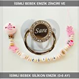 Sahi Aksesuar İsimli Bebek Emzik Zinciri ve Bebek Silikon Emzik