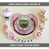 Sahi Aksesuar İsimli Bebek Emzik Zinciri ve Bebek Silikon Emzik