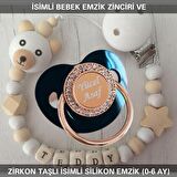 Sahi Aksesuar İsimli Emzik Zinciri ve İsimli Silikon Emzik (0-6 Ay) BEZYI444
