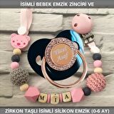 Sahi Aksesuar İsimli Emzik Zinciri ve İsimli Silikon Emzik (0-6 Ay) BEZYI448