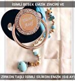 Sahi Aksesuar İsimli Emzik Zinciri ve İsimli Silikon Emzik (0-6 Ay) BEZYI486