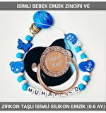 Sahi Aksesuar İsimli Emzik Zinciri ve İsimli Silikon Emzik (0-6 Ay) BEZYI521