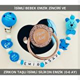 Sahi Aksesuar İsimli Emzik Zinciri ve İsimli Silikon Emzik (0-6 Ay) BEZYI531