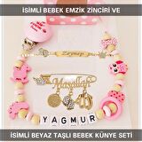 Sahi Aksesuar İsimli Bebek Emzik Zinciri ve İsimli Bebek Künye Seti BEZYI681