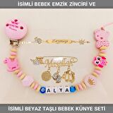 Sahi Aksesuar İsimli Bebek Emzik Zinciri ve İsimli Bebek Künye Seti BEZYI700