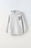 Kapüşonlu İçi Polar Normal People Scare Me Baskılı Beyaz Unisex Hoodie Çocuk Sweatshirt