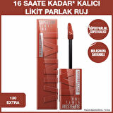 Maybelline New York Super Stay Vinyl Ink Likit Parlak Ruj -130 Extra