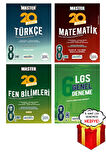 8. Sınıf Lgs Master Türkçe Matematik Fen 20'li Deneme Ve 6'lı Genel Deneme Seti Okyanus - Hediyeli