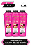 Supreme Length Uzun Saçlara Özel Şampuan 400 ml x 3 Adet