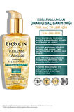 Keratin Argan Besleyici Onarıcı Saç Bakım Yağı 150 ml - Yıpranmış Ve Hassas Saçlar 2'li