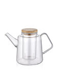 The Mia Bambu Kapaklı Süzgeçli Demlik 800 ml SSE0021