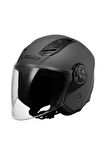 AIRFLOW 2 MAT TITANYUM ÇENE AÇIK MOTORCU KASKI