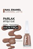 Parlak Oje (TEN RENGİ) - Nail Enamel - 472 Caramel Latte - 8682536036221