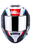 Storm 2 Racer Mavi-kırmızı Kask