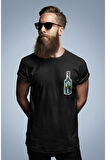 LUNAVISTA Oversize Dragon Baskılı Siyah Tshirt OVRSZTSHRT12