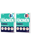 FENOMEN YAYINCILIK 8. Sınıf Türkçe A+B Soru Bankası (2 Kitap)