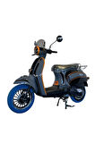 Turtle 50 Benzinli Scooter - Gri/Siyah