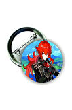 Genshin Impact Diluc Gaming Anime Buton Rozet