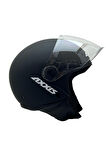 AXXİS SQUARE YARIM KASK SOLİD MAT SİYAH XS