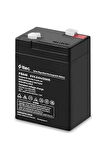HAUE_6V4Ah/20HR TTEC VALVE REGULATED RECHARGEABLE BATTARY - 6 VOLT 4 AMPER AKÜ ŞARJ EDİLEBİLİR.