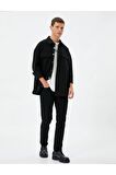 4WAM40031ND Koton Erkek Slim BRAD Jean Pantolon SİYAH