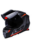 Storm 2 Racer Full Face Motosiklet Kaskı Siyah Vizörlü