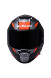 Storm 2 Racer Full Face Motosiklet Kaskı Siyah Vizörlü