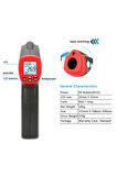 Unı-t Ut300s Infrared Lazer Termometre Kızılötesi Temassız Sıcaklık Ölçer 153*108*40mm