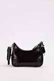 Küçük Ve Şık Premium Kalite Uzun Askılı Kadın Omuz Çantası 930420 Siyah