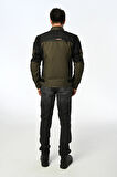 SHADOW KORUMALI MOTOSİKLET MONT HAKİ-SİYAH-NEON TURUNCU