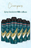 Erkek Deodorant 150 ml Champions X 6 Adet