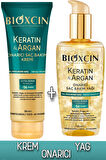 Keratin & Argan Onarıcı Saç Bakım Kremi 250 Ml + Keratin & Argan Onarıcı Saç Bakım Yağı 150 Ml