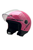 AXXİS SQUARE YARIM KASK SOLİD PARLAK PEMBE XS