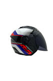 AIRFLOW 2 RUSH BEYAZ-MAVİ-KIRMIZI KASK