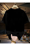 Newon Unisex Bisiklet Yaka Oversize Tshirt