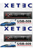 USB-509 USB -BluetoothMP3- Radyo Çalar Oto Teyp Enerji Oto Power ( 3 ANFİ ÇIKIŞLI )