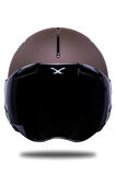 Sx.10 Mat Kahverengi Kask
