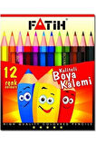 12 Li Yarım Boy Kuru Boya Kalemi