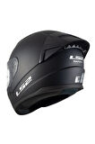Rapıd 2 Race Mat Siyah Full Face Motosiklet Kaskı