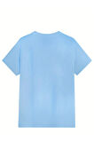 Unisex Dağ Baskılı Oversize T-shirt