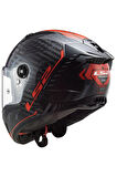 Thunder Karbon Sputnık Metal Kırmızı Kask