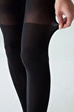 Over Knee Siyah Külotlu Çorap