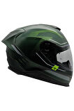 Y.100r Baron Mat Yeşil Kask