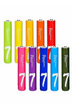 Gökkuşağı Serisi Rainbow Aaa Alkaline Pil 10'lu Ekonomik Paket