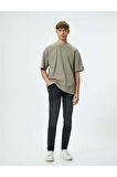 Skinny Fit Kot Pantolon - Michael Jean 4SAM40005ND SİYAH